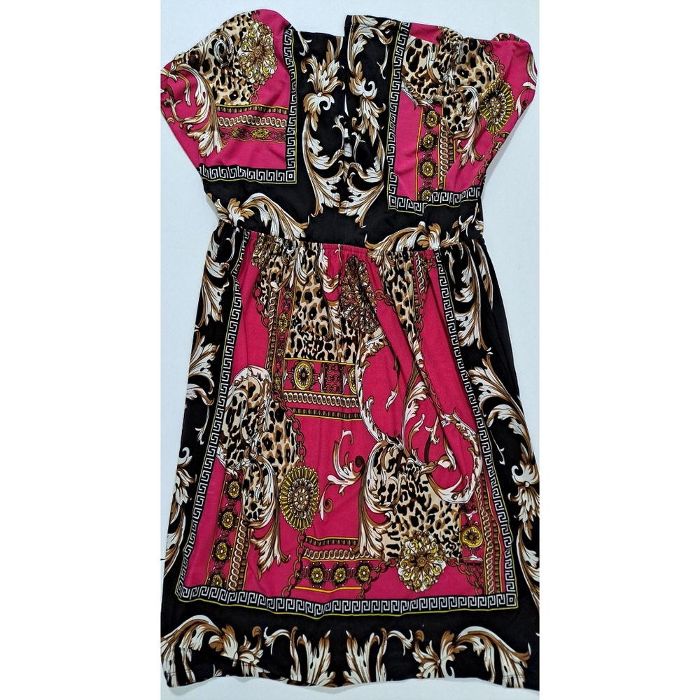 Cristinalove Pink Animal Print Dress